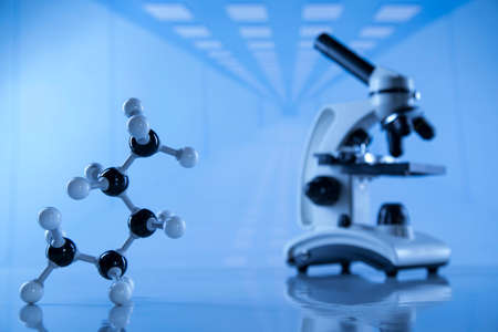 Atom, Microscope, Laboratory equipmentの写真素材