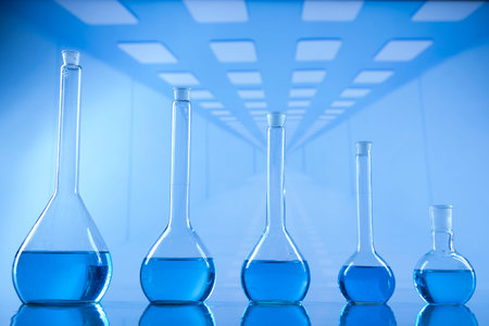 Development, Scientific glassware for chemical experiment