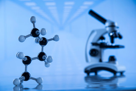 Scientific glassware for chemical experiment, Laboratory equipment