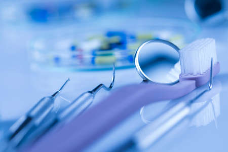 Stomatology equipment for dental careの写真素材