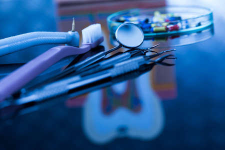 Health, Stomatology equipment, dentistry conceptの写真素材