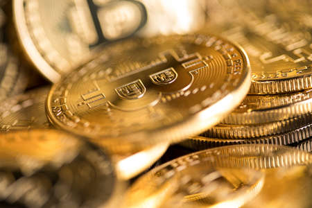 Bitcoin Trading Concept, virtual moneyの写真素材