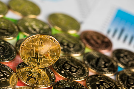 Chart, Bitcoin Trading Concept, virtual money