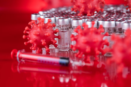 Coronavirus 2019-nCov. Coronavirus vaccine concept.の写真素材