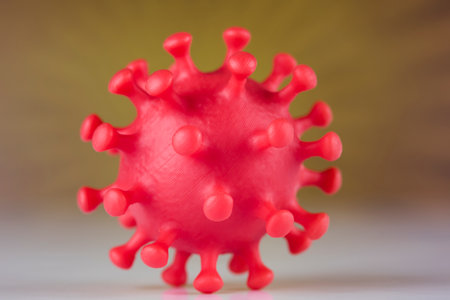 Virus close up, coronavirus conceptの写真素材