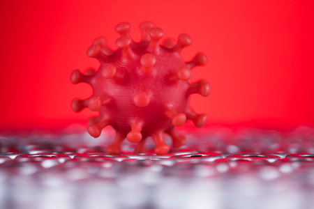 Corona virus, SARS pandemic backgroundの写真素材