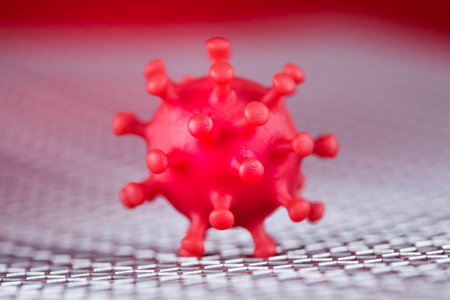 Virus close up, coronavirus conceptの写真素材