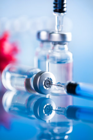 Virus cells in infected, Pandemic, medical healthの写真素材