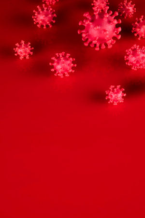 Virus close up, coronavirus conceptの写真素材