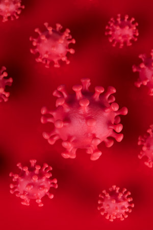 Virus close up, coronavirus conceptの写真素材