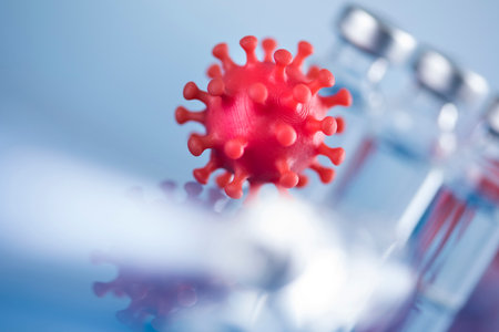 Pandemic medical health, Virus backgroundの写真素材