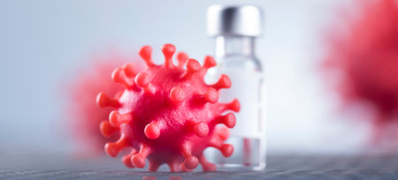 Pandemic medical health, Virus backgroundの写真素材