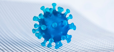 Coronavirus 2019-nCov novel coronavirus concept. SARS-CoV-2.の写真素材