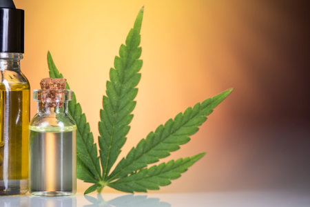Medical marijuana, cannabis oil, hemp cbdの写真素材