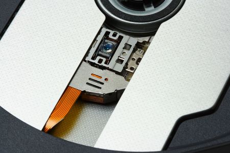 Opened DVD drive of Modern notebookの写真素材