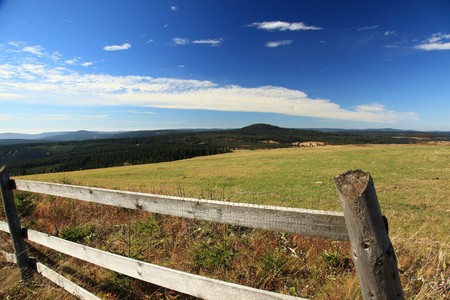 View on autumn Krusne hory (Ore Mountains)の写真素材