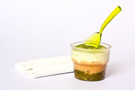 Pudding sweet Green Teaの写真素材