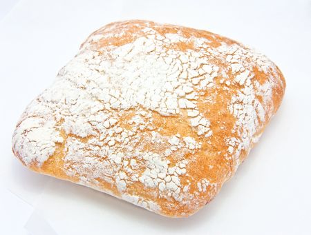 Bread and white powderの写真素材