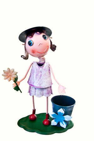 Baby doll in The Gardenの写真素材