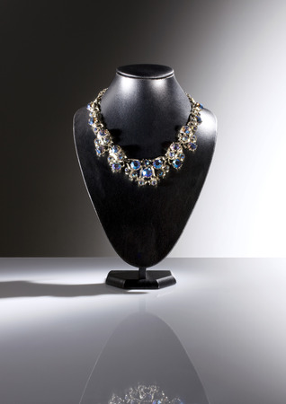 Jewelry diamond luxery display on a dark background.の写真素材