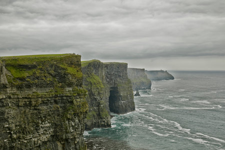 The Cliffs of Moher and Burren Ireland. Epic Irish Landscape Seascape along the wild atlantic way.