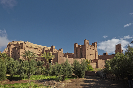 Kasbah Ait Ben Haddou in the Atlas Mountains of Morocco.    Site since 1987. Several films have been shot thereのeditorial素材