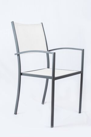 White Garden Chairの写真素材