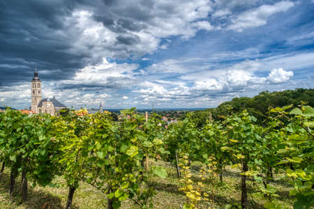 Architecture in Kutna Hora, Bohemia. Dramatic sky.の写真素材