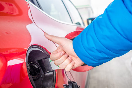 price of gas is very lowの写真素材