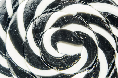 abstract background made black and white lollipopの写真素材