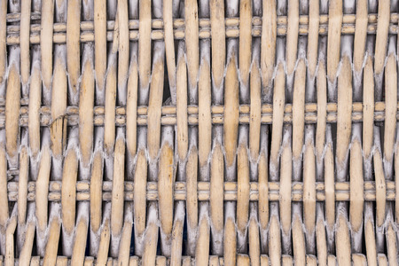 closeup of light grey ratan textured backgroundの写真素材