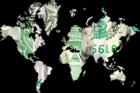 worldwide usage of american dollarの写真素材