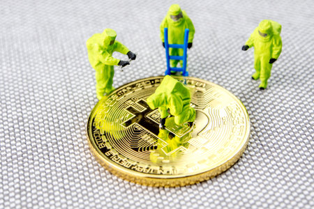 closeup of miniature figurines dressed like members of firemen special team interfering during gas...