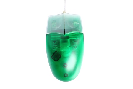 Computer mouse isolated on the white backgroundの写真素材
