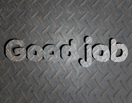 Metal text on backgroundの写真素材