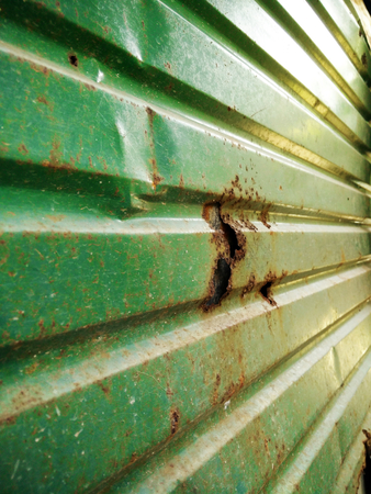 zinc wallの写真素材