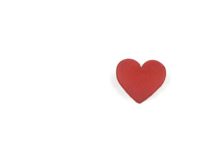 Red heart on a white backgroundの写真素材