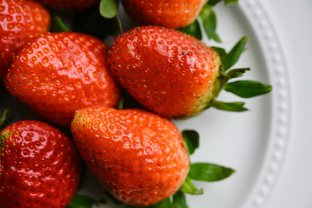 Strawberries sweetness red fruit