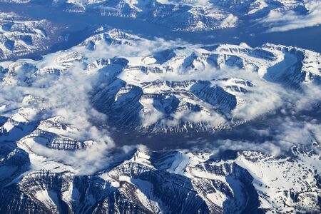Snowy mountainsの写真素材