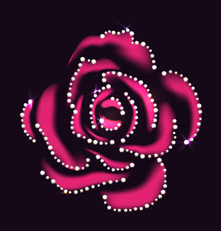 Gem on dark backgroundのイラスト素材