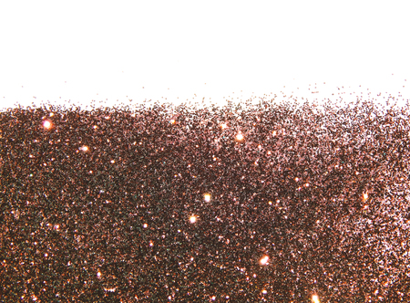 Brown glitter sparkle on whiteの写真素材