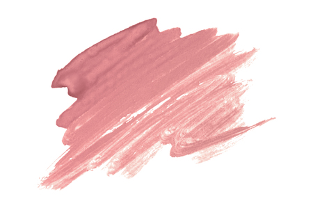 Abstract pink watercolor stain on white background for your designの写真素材