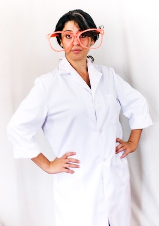 Smiling medical doctor woman の写真素材