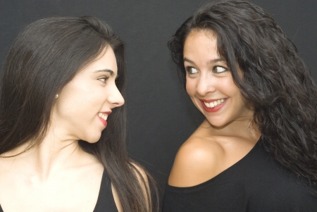 Two beautiful friendsの写真素材