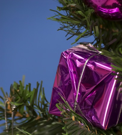 Christmas tree ornaments for the holiday Christmas Eve and New Yearの写真素材