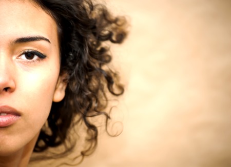 Portrait of Beautiful Young Womanの写真素材