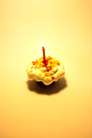 Cupcake birthday party or Christmasの写真素材