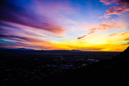 Sunset in Phoenix, Arizonaの写真素材