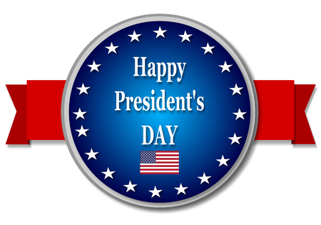 Presidents day blue bannerの写真素材