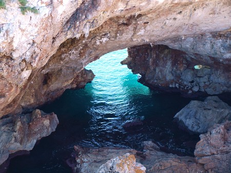 underwater cave in spain ( Europe )の写真素材